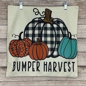 Bumper Harvest Fall Pumpkin Pillow Cover